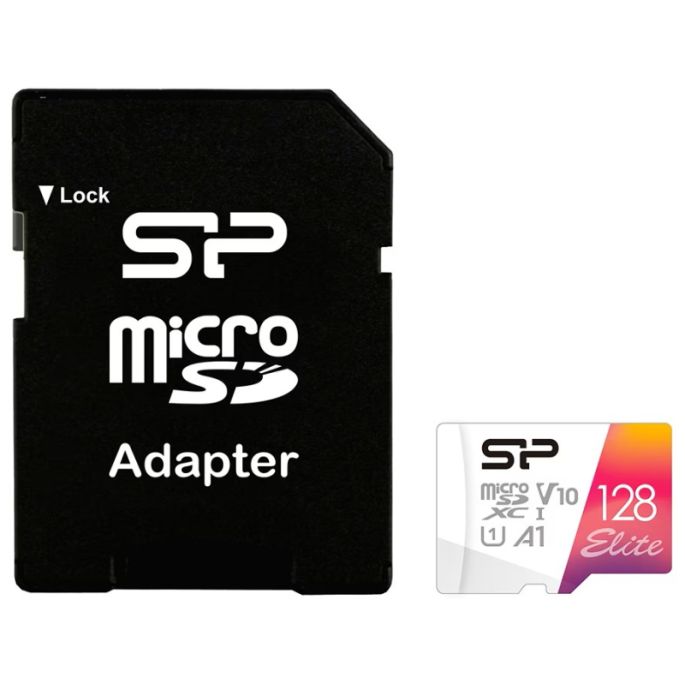Silicon Power Elite Micro SDXC incl. SD Adapter 64GB UHS-1 A1 V10 Class 10 Color
