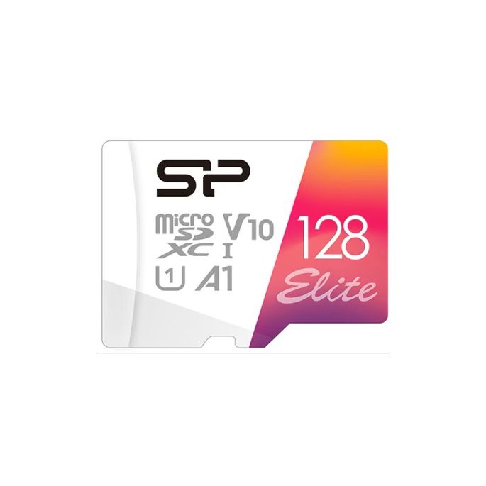 Silicon Power Elite Micro SDXC incl. SD Adapter 64GB UHS-1 A1 V10 Class 10 Color