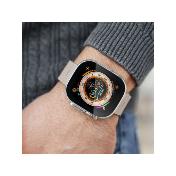 Vonmahlen Thin Case for Apple Watch Ultra 1/2/3 49mm Transparent