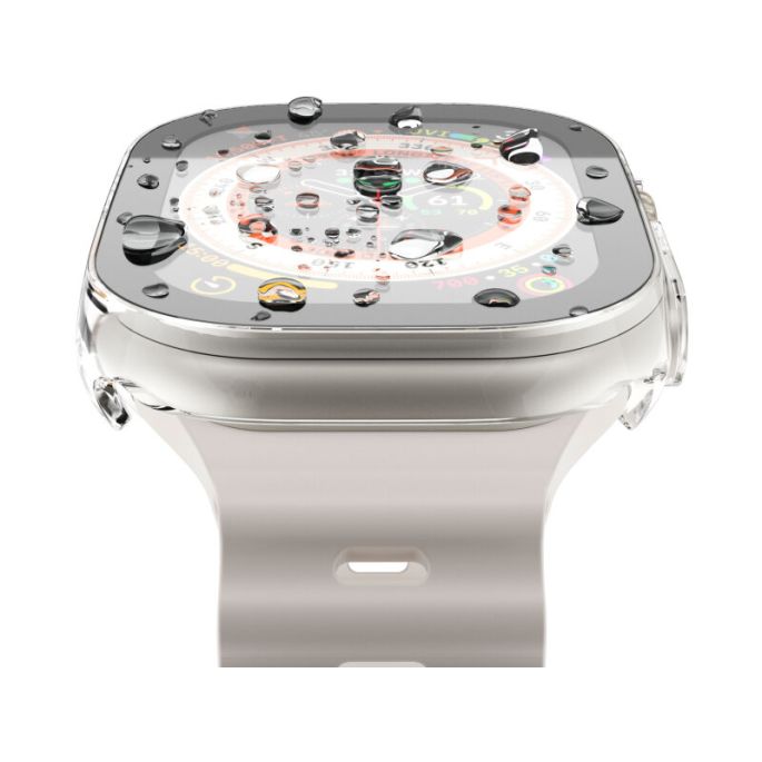 Vonmahlen Thin Case for Apple Watch Ultra 1/2/3 49mm Transparent