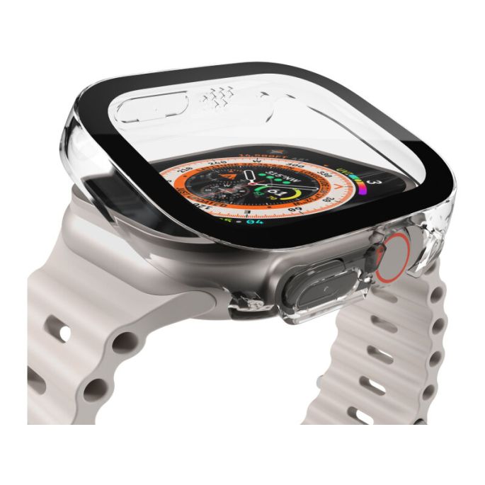 Vonmahlen Thin Case for Apple Watch Ultra 1/2/3 49mm Transparent