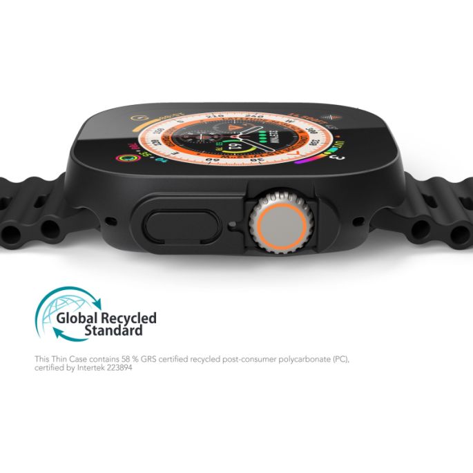 Vonmahlen Thin Case for Apple Watch Ultra 1/2/3 49mm Black