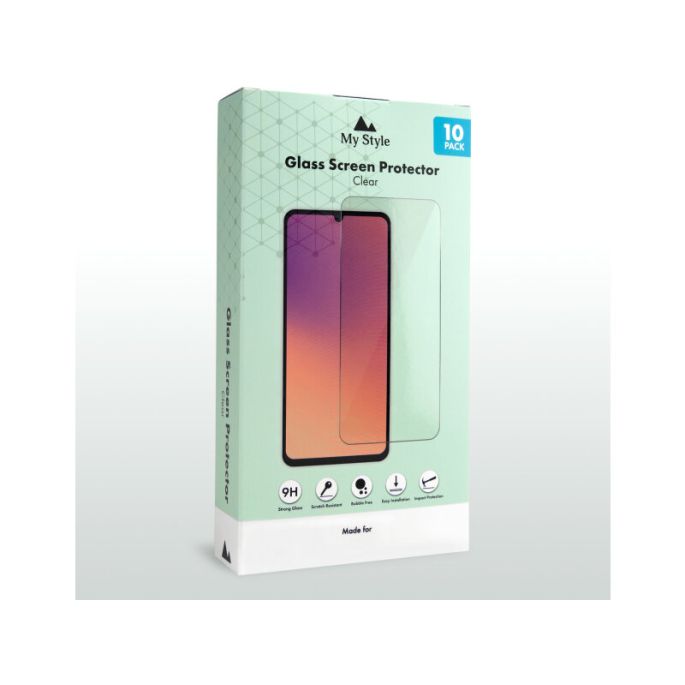 My Style Tempered Glass Screen Protector for Samsung Galaxy A37 5G/A57 5G Clear (10-Pack)