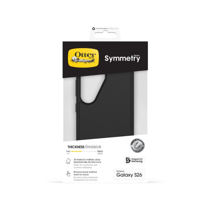 OtterBox Symmetry Magnets Case Samsung Galaxy S26 5G Black