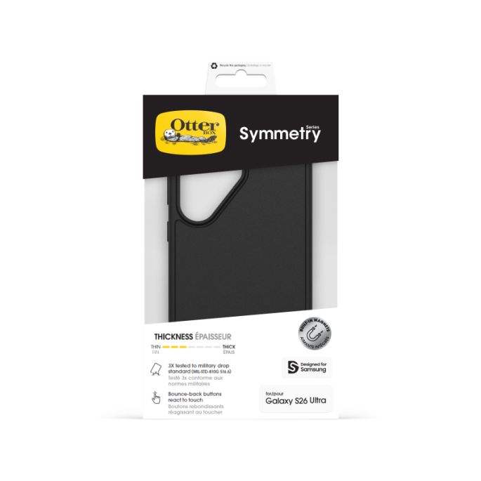 OtterBox Symmetry Magnets Case Samsung Galaxy S26 Ultra 5G Black
