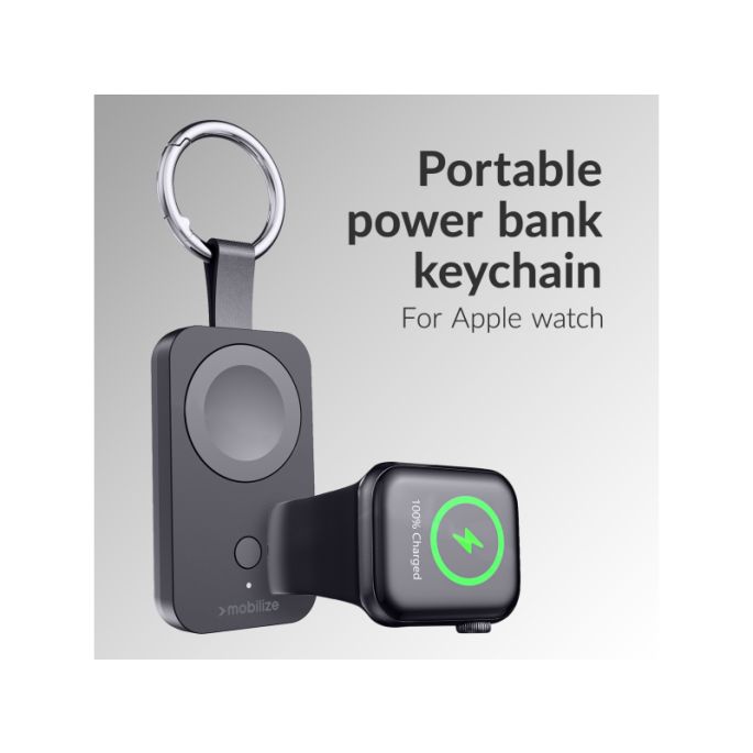 Mobilize Keychain Powerbank for Apple Watch 1000mAh 3W Black