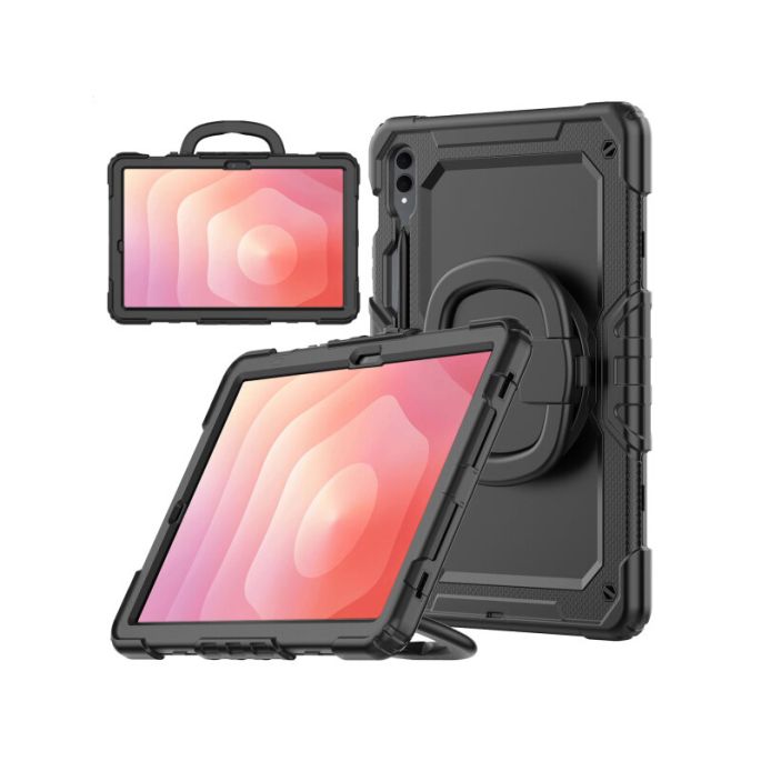 Mobilize Rotating Defender Case Stand Function for Samsung Galaxy Tab S12 Ultra 14.6 Black