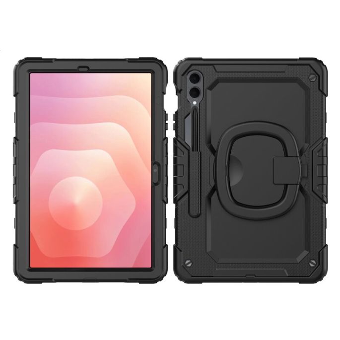 Mobilize Rotating Defender Case Stand Function for Samsung Galaxy Tab S12 Ultra 14.6 Black