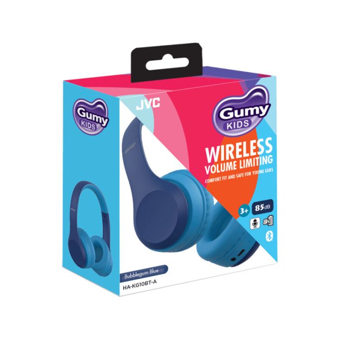 HA-KG10BT JVC Gumy Kids Wireless Bluetooth Stereo Headset Blue