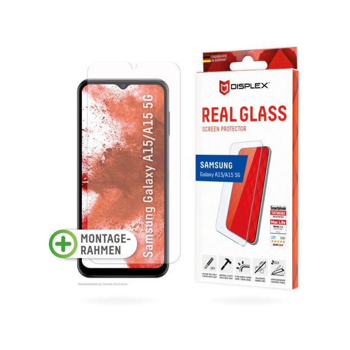 DISPLEX Real Glass Apple iPhone Samsung Galaxy A15 4G/5G