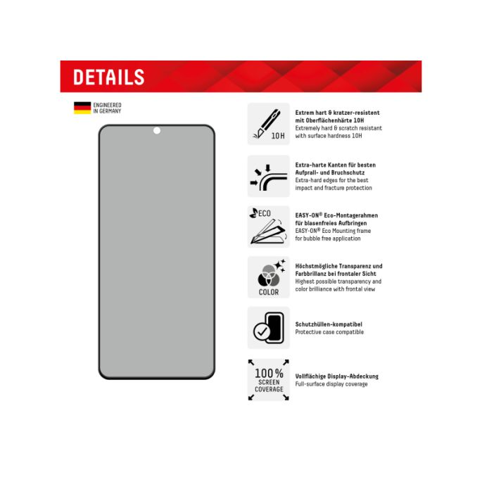 DISPLEX Privacy Glass FC Samsung Galaxy S23+ 5G