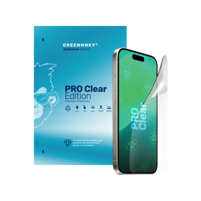 Green Mnky PRO HD Clear Edition for Smartphone 7inch (per 25 stuks)
