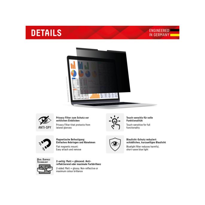 DISPLEX Privacy Safe Magnetic MacBook Air 13.3/Pro 13.3