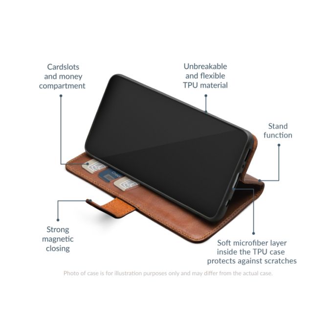 Mobilize Leather Wallet Samsung Galaxy S25 5G Brown