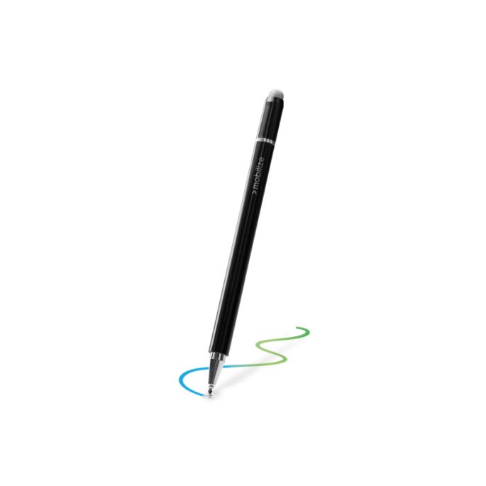 Mobilize High Sensitive 2in1 Capacitive Stylus Pen Black