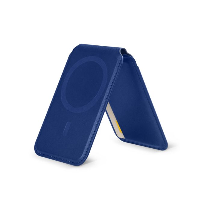 Mobilize MagSafe Compatible Magnet Card Holder with Adjustable Stand Function Blue