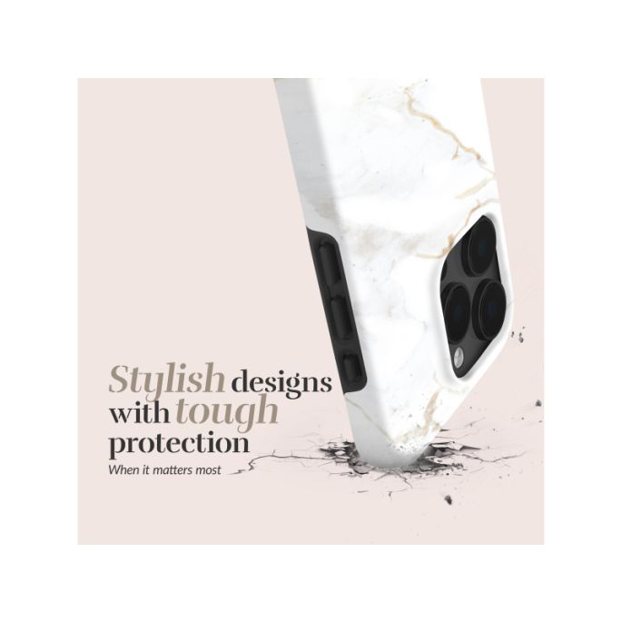 MIO White Marble Magsafe Compatible for iPhone 16e