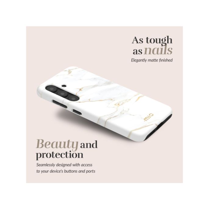 MIO White Marble Magsafe Compatible for Samsung S25 5G