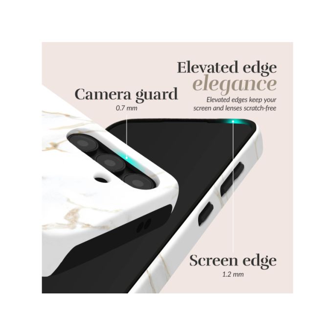 MIO White Marble Magsafe Compatible for Samsung S25+ 5G