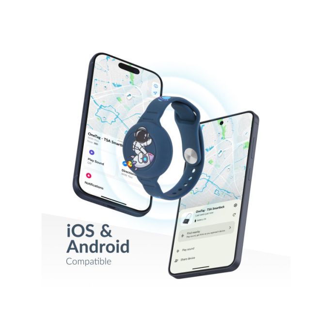 Beeep OneTag Apple Find My & Android Tracker - Kids Wristband Silicon Astronaut