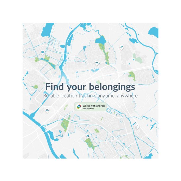 Beeep BeTag Android Tracker White & Keychain White - 1 pack