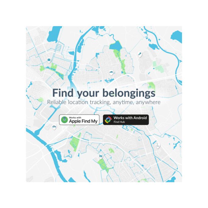 Beeep OneTag Apple Find My & Android Tracker - Waterproof Case - Black