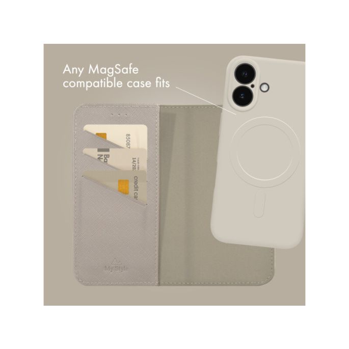My Style Universal MagSafe Compatible Wallet - Warm Grey 6.3