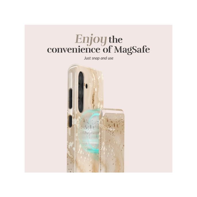 MIO Gold Marble Magsafe Compatible Card Holder
