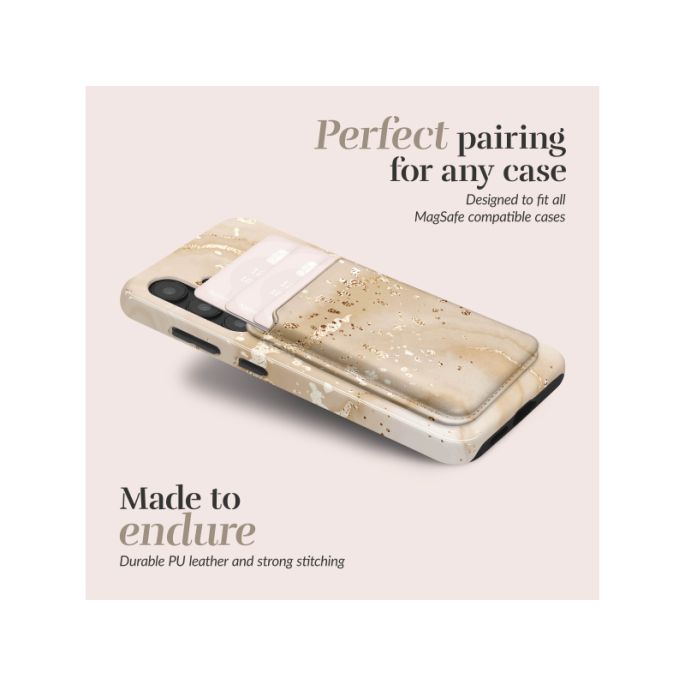 MIO Gold Marble Magsafe Compatible Card Holder