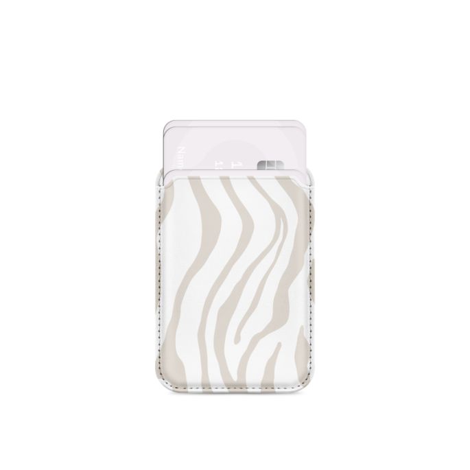 MIO Sandy Zebra Magsafe Compatible Card Holder