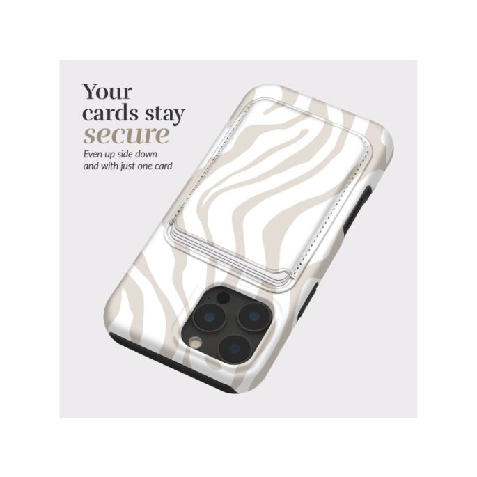 MIO Sandy Zebra Magsafe Compatible Card Holder