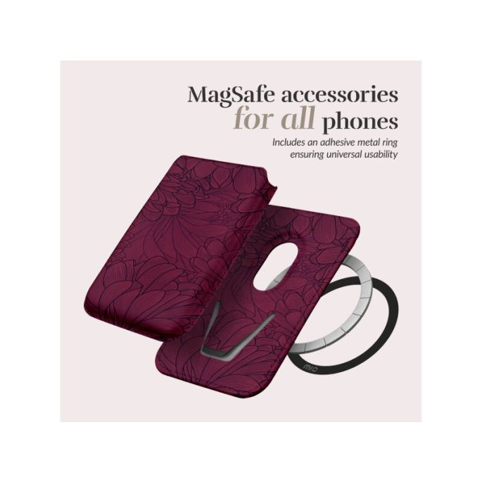 MIO Berry Blooms Magsafe Compatible Card Holder