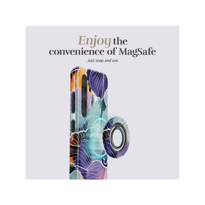 MIO MagSafe Compatible Swivel Ringstand Flowers