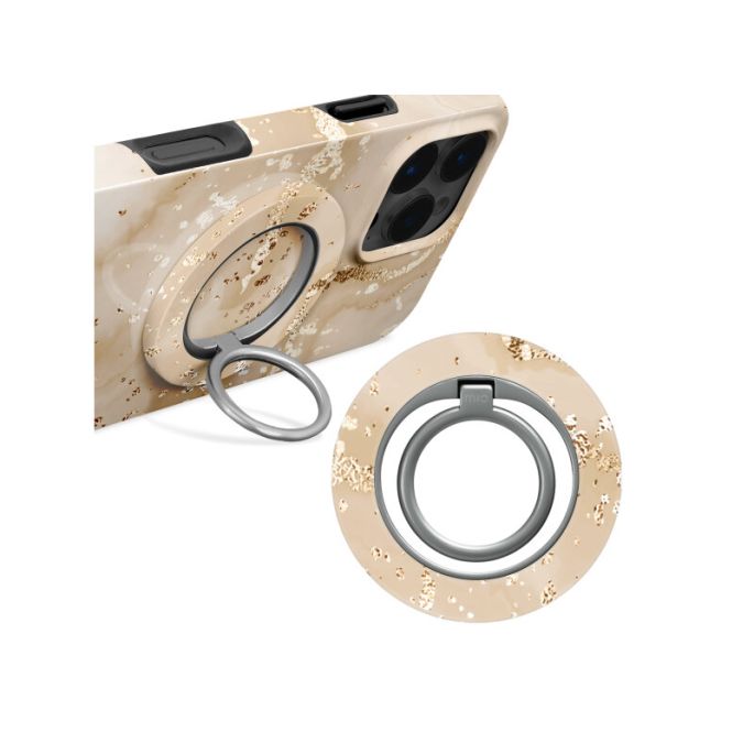 MIO MagSafe Compatible Swivel Ringstand Gold Marble