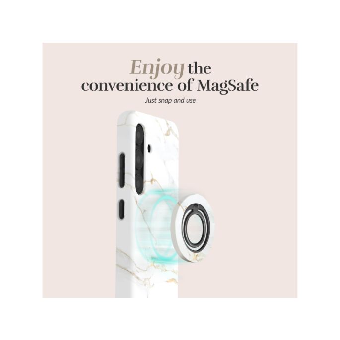 MIO MagSafe Compatible Swivel Ringstand White Marble