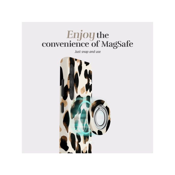 MIO MagSafe Compatible Swivel Ringstand Leopard
