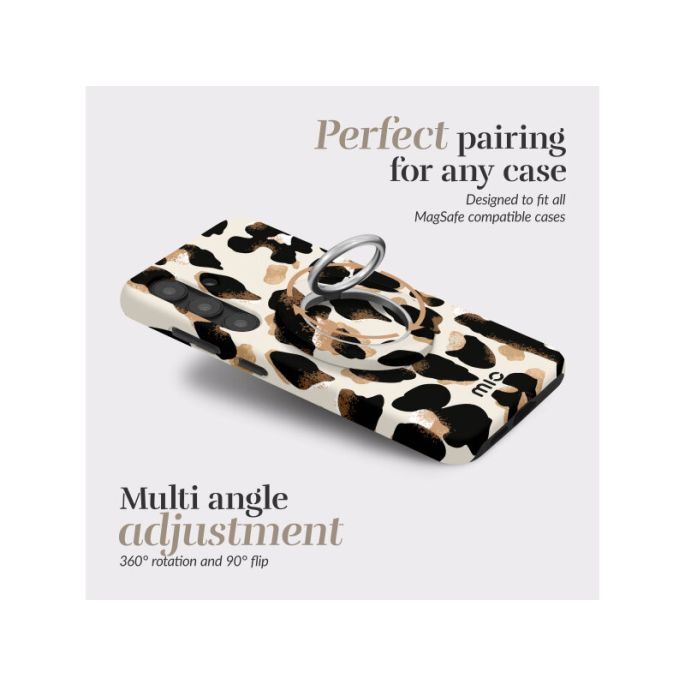 MIO MagSafe Compatible Swivel Ringstand Leopard