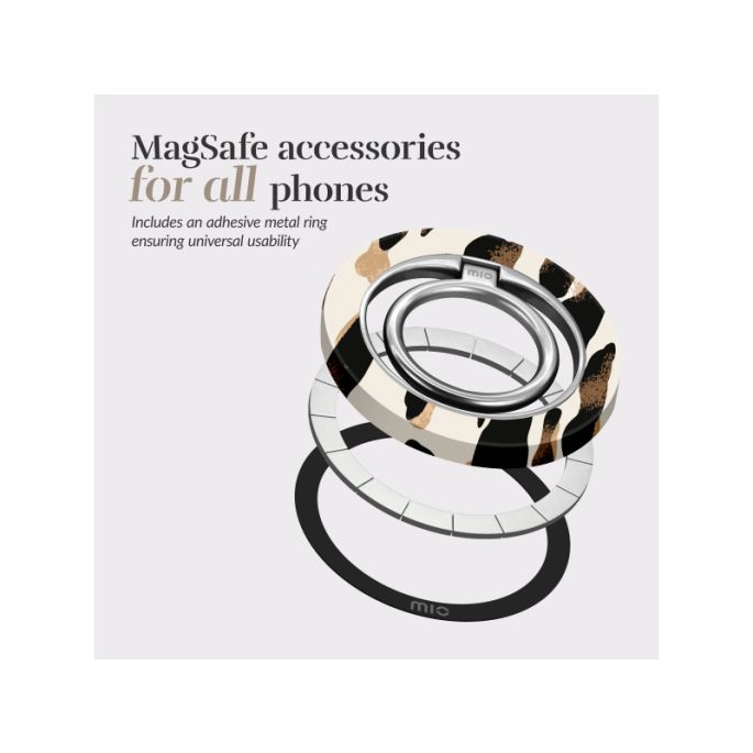 MIO MagSafe Compatible Swivel Ringstand Leopard