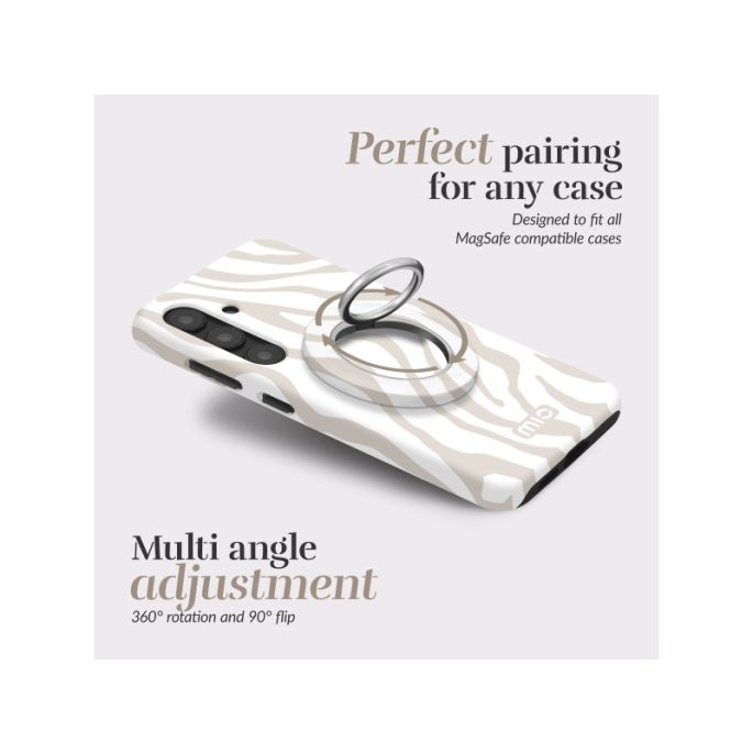 MIO MagSafe Compatible Swivel Ringstand Sandy Zebra