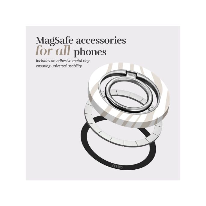MIO MagSafe Compatible Swivel Ringstand Sandy Zebra