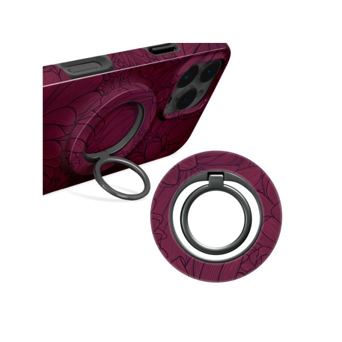 MIO MagSafe Compatible Swivel Ringstand Berry Blooms