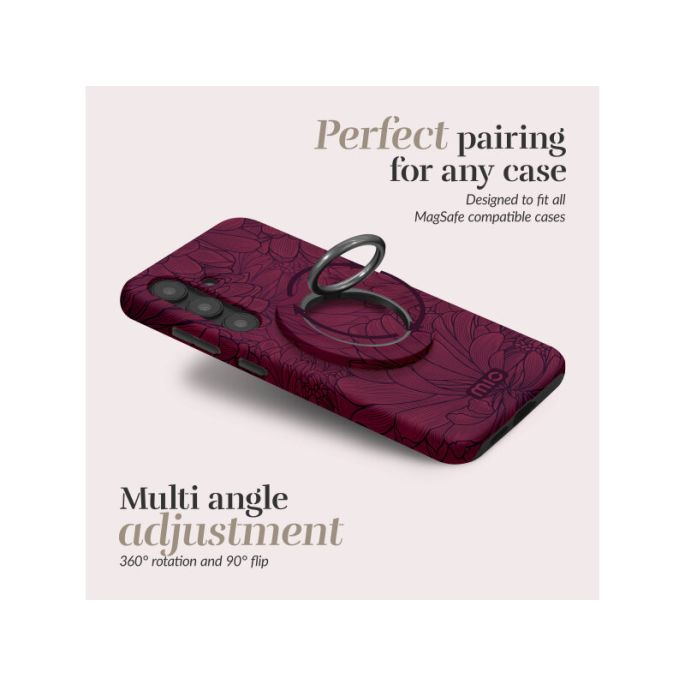 MIO MagSafe Compatible Swivel Ringstand Berry Blooms