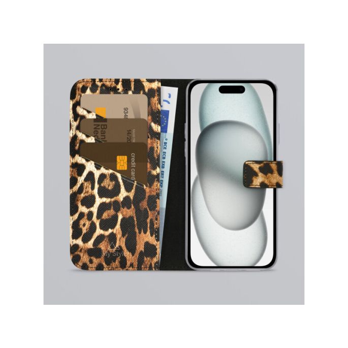 My Style Flex Wallet for Apple iPhone 13/14/15 Wild Leopard
