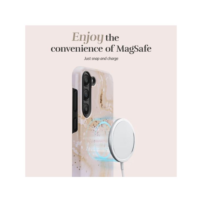MIO Gold Marble Magsafe Compatible for Samsung S25 Edge 5G