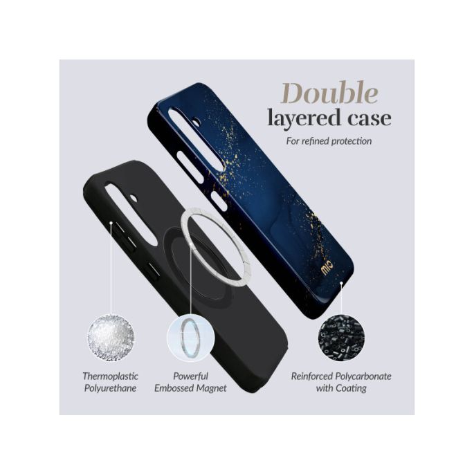 MIO Midnight Sparkle Magsafe Compatible for Samsung S25 Edge 5G