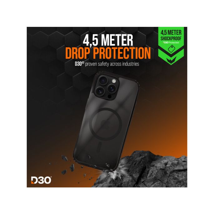 Striker X-Core - D3O Xtreme Impact Mag Case PRO - Black - Apple iPhone 16 Pro Max