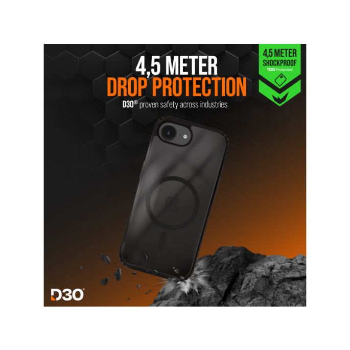 Striker X-Core - D3O Xtreme Impact Mag Case - Black - Apple iPhone 16e