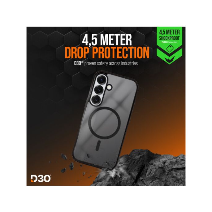 Striker D3O Xtreme Impact Protection Case Mag Black - Samsung Galaxy S25 5G