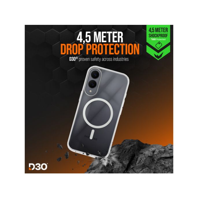 Striker X-Core - D3O Xtreme Impact Mag Case - Clear - Samsung S25 Edge 5G