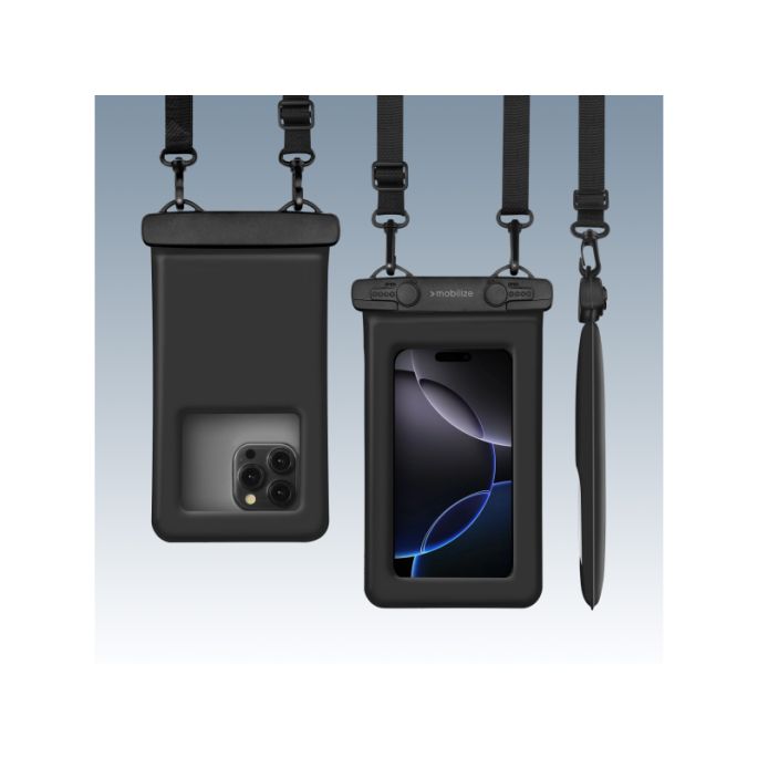 Mobilize Universal Waterproof Floating Bag incl. Lanyard Black